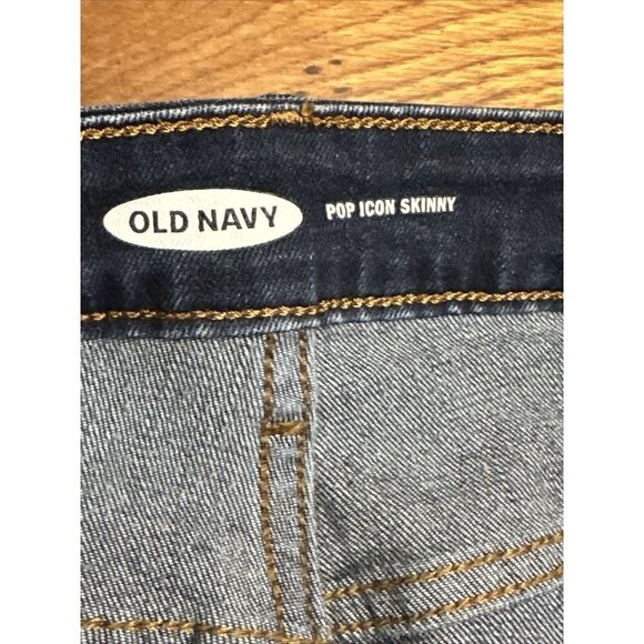 Old Navy Jeans Pop Icon Skinny Mid Rise Size 4 Dark Blue J18 - Picture 9 of 9